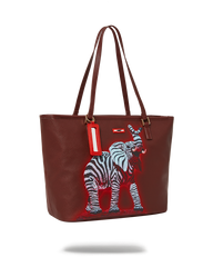 ZEBRA ELEPHANT RON ENGLISH COLLAB TOTE