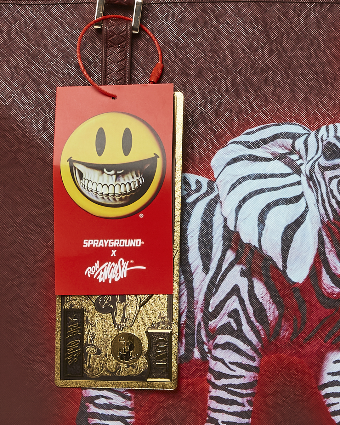 ZEBRA ELEPHANT RON ENGLISH COLLAB TOTE