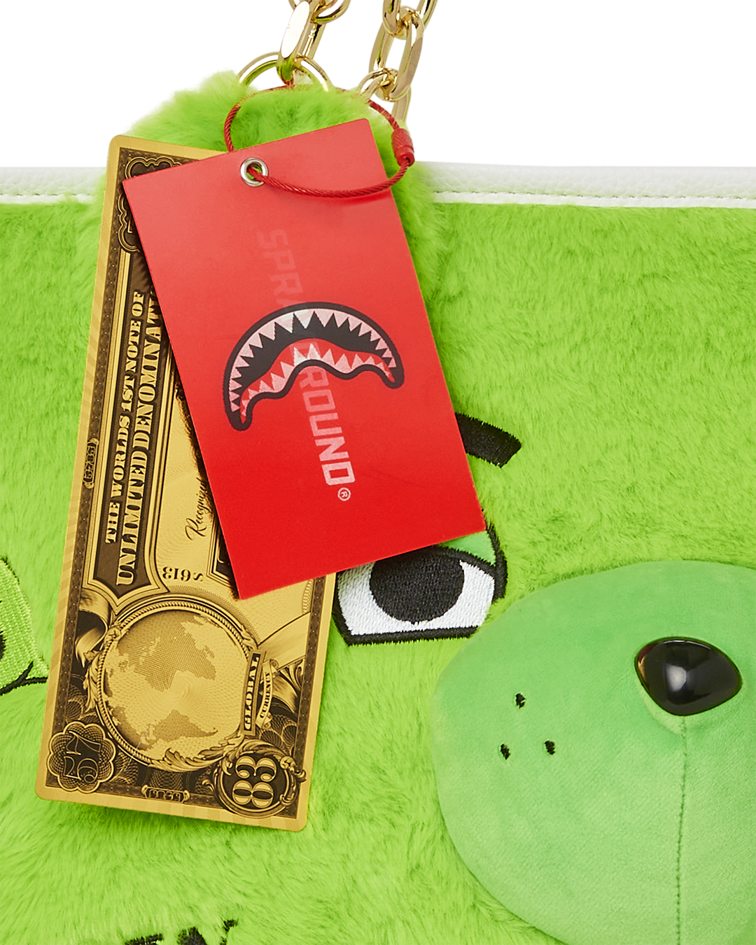 PLUSH MONEYBEAR TOTE (GREEN)