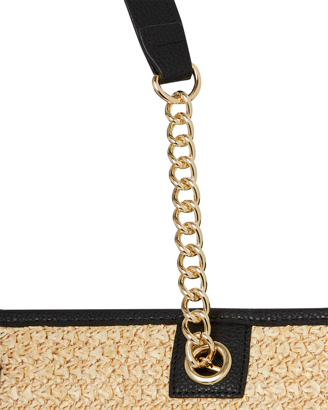RAFFIA PALM TOTE