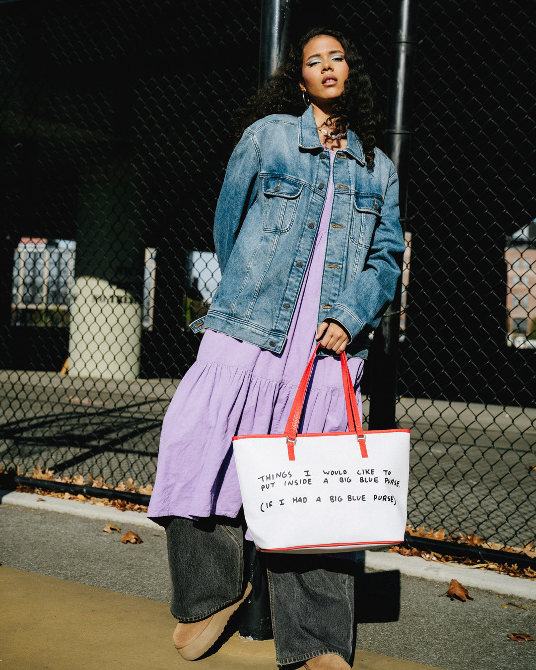 KEITH HARING THE BIG BLUE PURSE ART TOTE