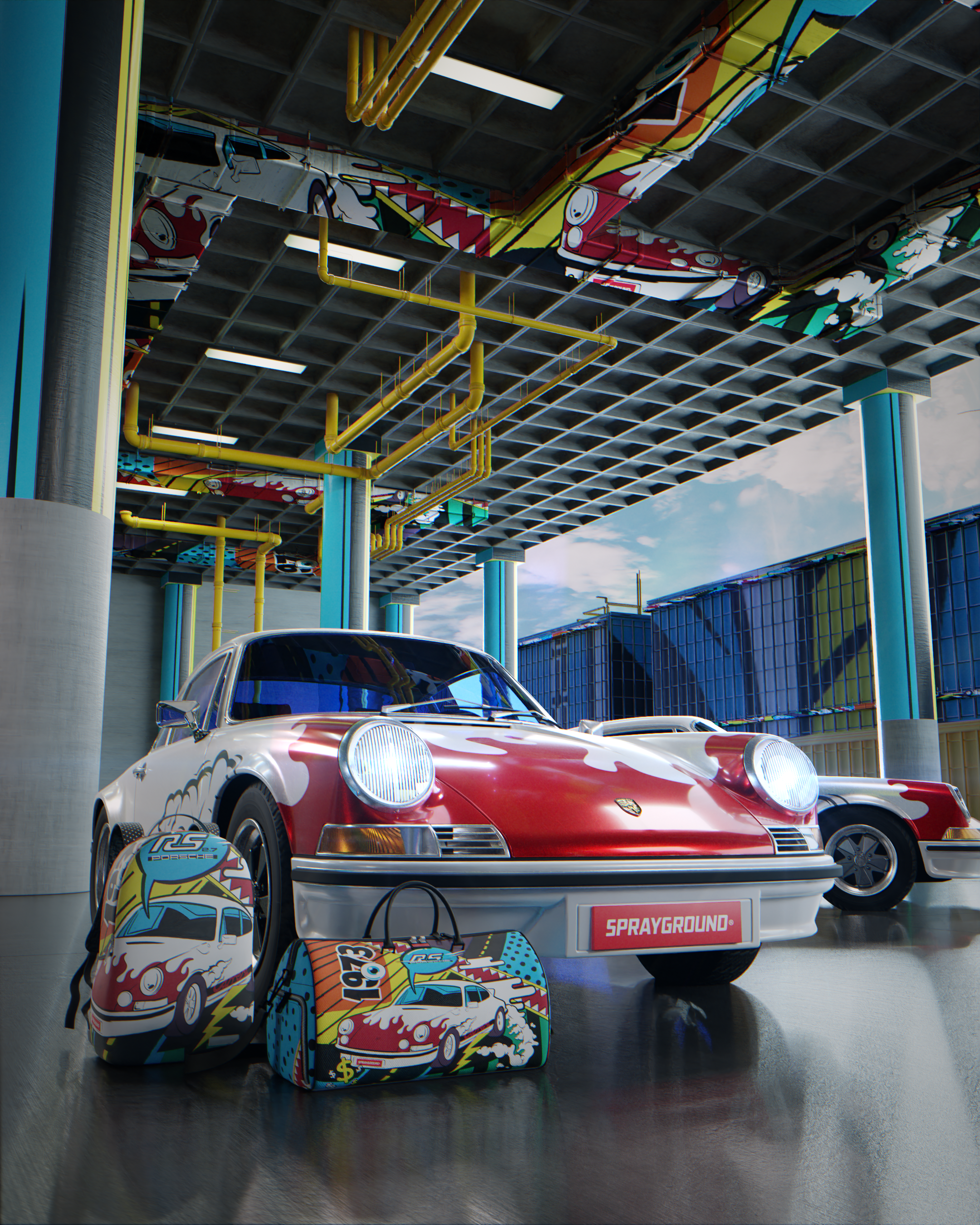 PORSCHE 1972 COLLAB DUFFLE (ONLY 1,911 UNITS MADE)