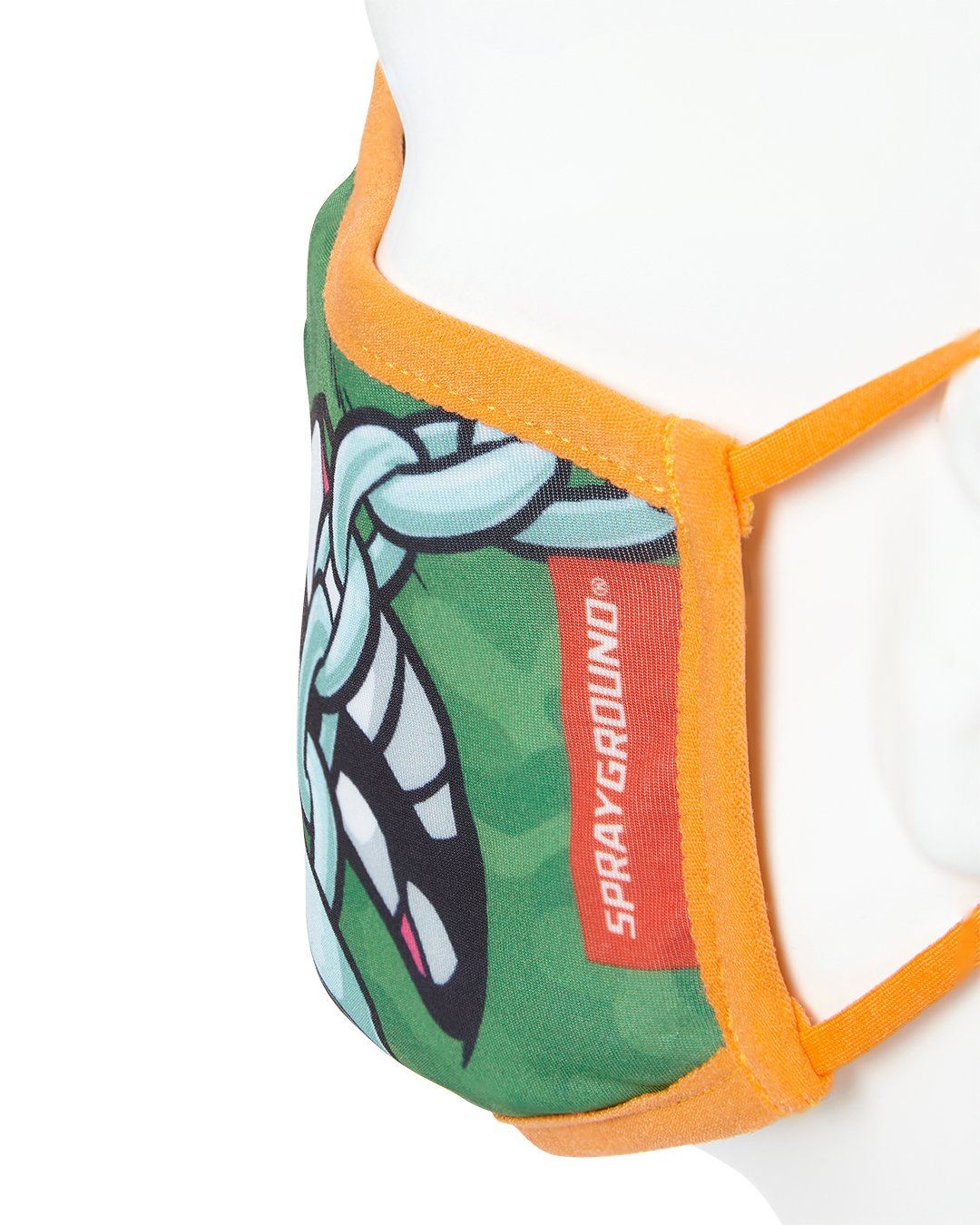 ADULT TMNT: MICHELANGELO SHARK FORM FITTING FACE-COVERING