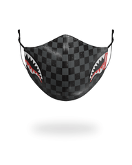 SHARKS IN PARIS (GRAY) VEGAN LEATHER FACE MASK