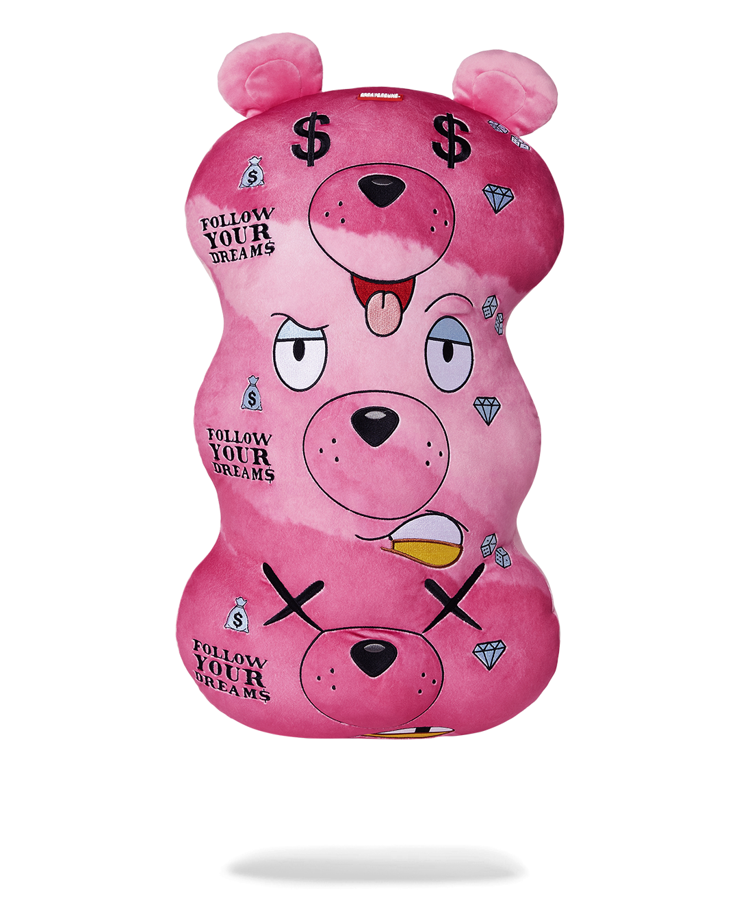 MONEYBEAR TRIPLE PINK PLUSH TOY/PILLOW