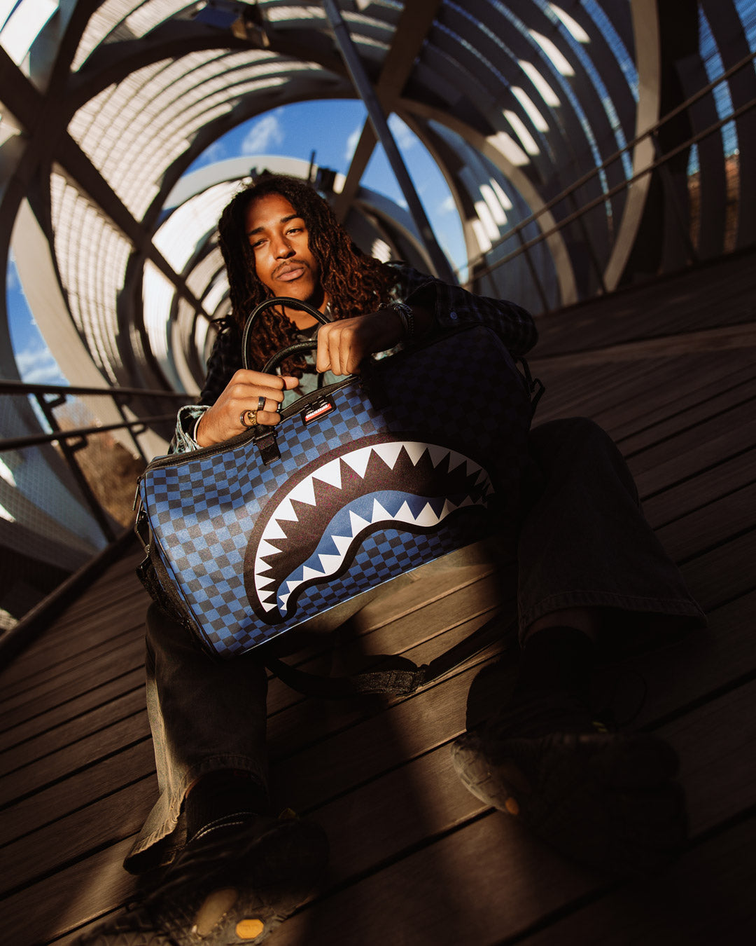 MIDNIGHT MAGIC SHARKS IN PARIS DUFFLE