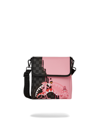 PINK PANTHER PINK PAINTER MESSENGER SLING BAG
