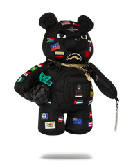 JAMES FIRST CLASS GLOBAL FLAGS MONEYBEAR BACKPACK