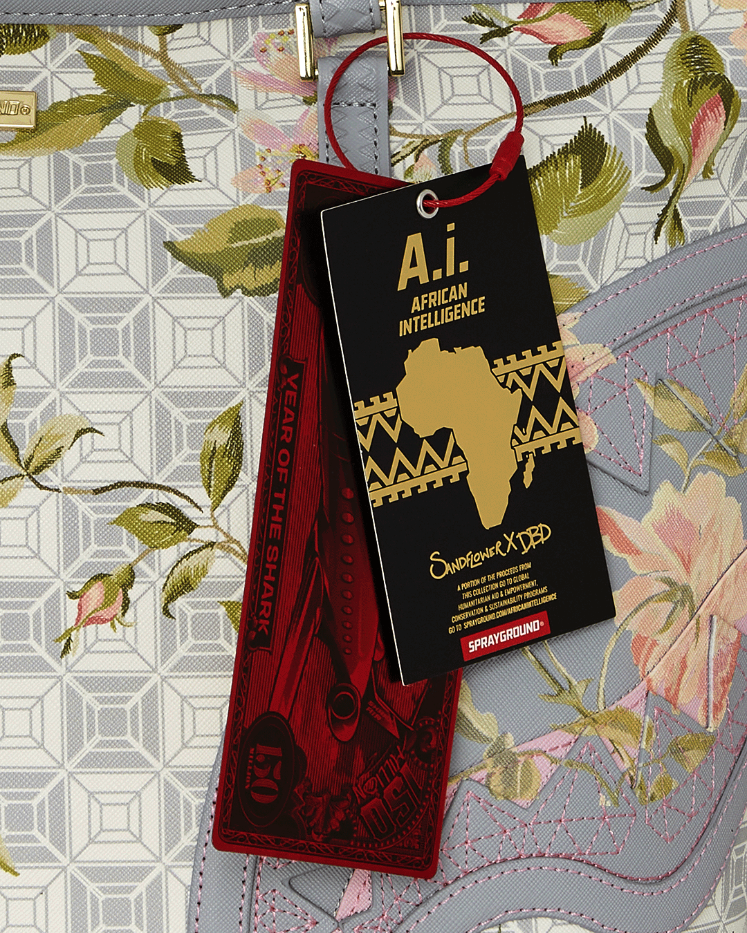 A.I. AFRICAN INTELLIGENCE ELEGANT ENERGY TOTE - SANDFLOWER COLLAB
