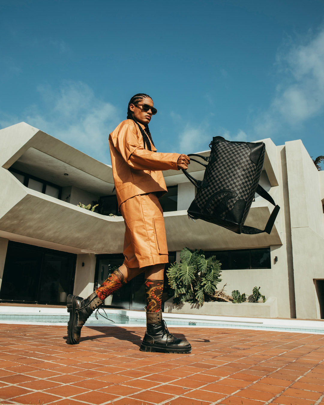 MIDNIGHT CHATEAU PYRAMID DUFFLE