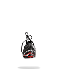 SCRIBBLE DRIBBLE CHECK BACKPACK KEYCHAIN
